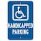 Brady Handicap Parking Sign, 18"H, 12"W, Alum, 103780 103780 - alternate 1